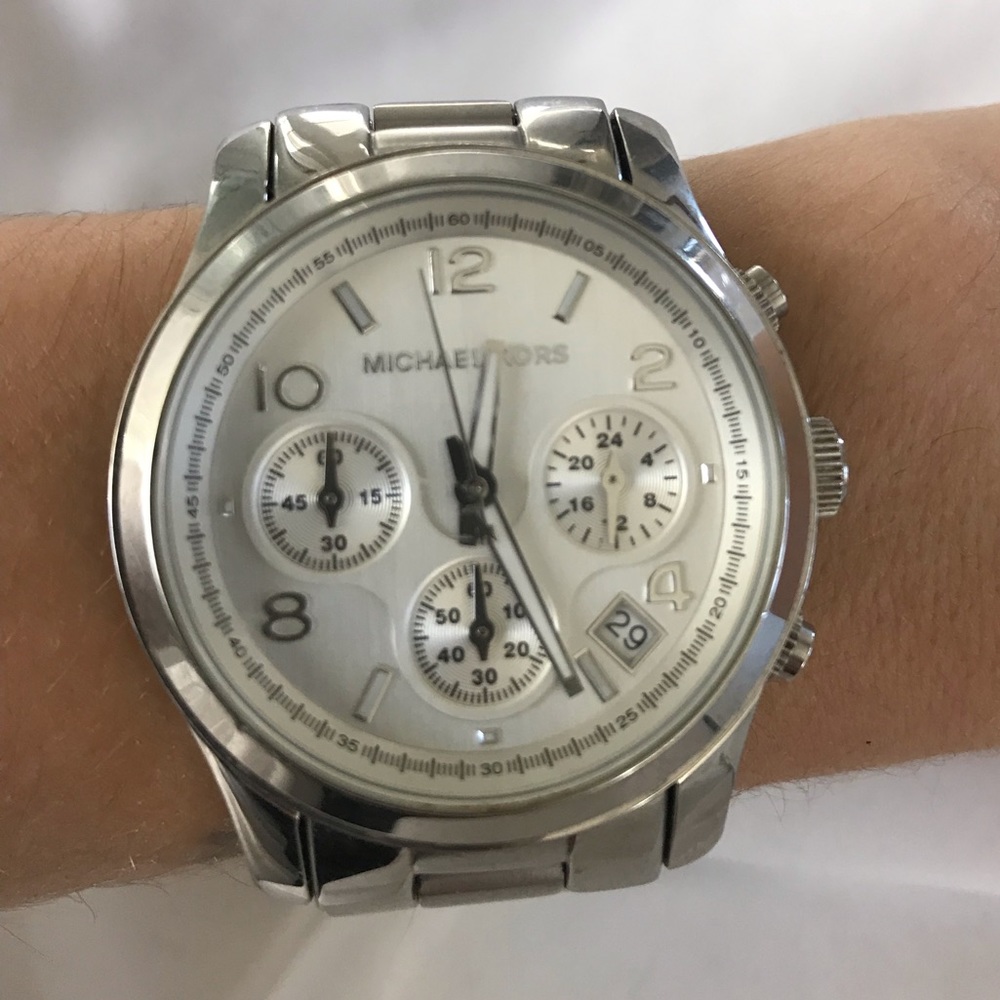 Michael Kors Runway Silver Chronograph Watch